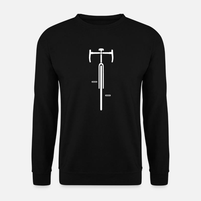 Road bike front silhouette - Unisex Sweatshirt - black