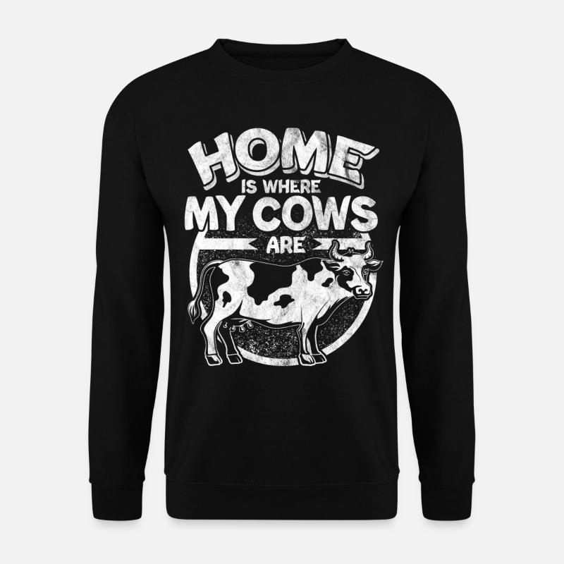 Kuh - Unisex Pullover - Schwarz