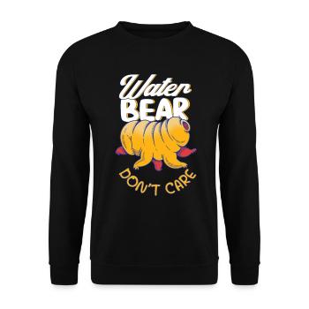 Biologen Bärtierchen Tardigrade Geschenk - Unisex Pullover - Schwarz - Vorne - Alina (178cm) & Michal (187cm)