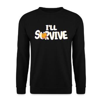 Biologist microbiologist tardigrade gift - Unisex Sweatshirt - black - Front - Alina (178cm) & Michal (187cm)