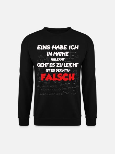 Mathe - Unisex Pullover - Schwarz