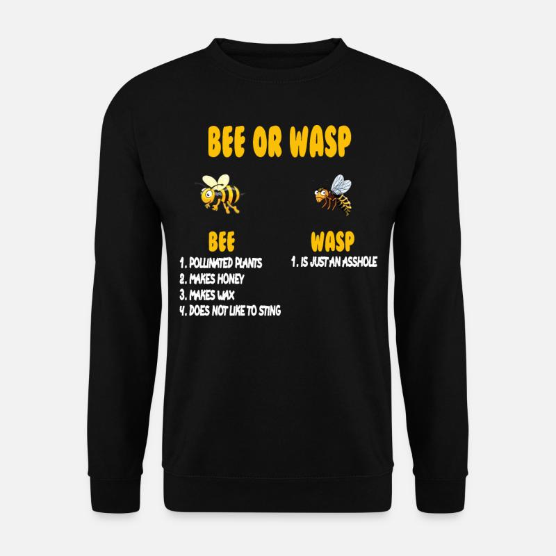 Bee or Wasp - Unisex Sweatshirt - black