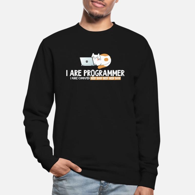 I program cat programmer Unisex Sweatshirt
