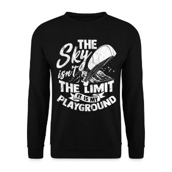 Paragliding - Unisex Pullover - Schwarz - Vorne - Alina (178cm) & Michal (187cm)