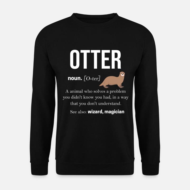 otter - Unisex Sweatshirt - black