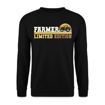 Traktor Traktorfahrer - Unisex Pullover - Schwarz - Vorne - Alina (178cm) & Michal (187cm)