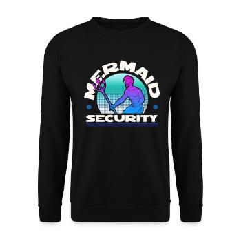 Mermaid Security - Unisex Sweatshirt - black - Front - Alina (178cm) & Michal (187cm)