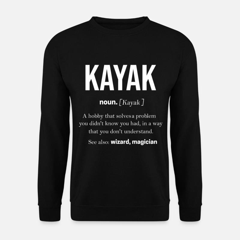 Kajak - Unisex Pullover - Schwarz