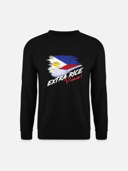 Extra Rice Please Philippine Flag Filipino Pinoy - Unisex Sweatshirt - black