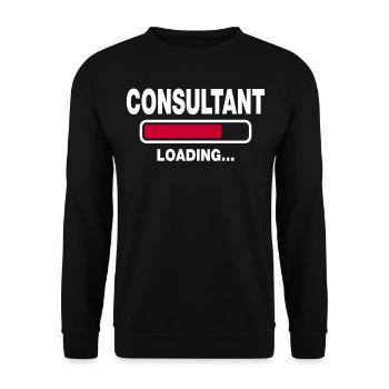 Consultant - Unisex Sweatshirt - black - Front - Alina (178cm) & Michal (187cm)