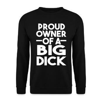 Dictons drôles grosse bite dictons drôles - Sweat-shirt Unisexe - noir - Devant - Alina (178cm) & Michal (187cm)