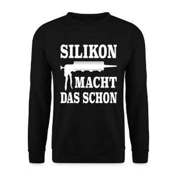 Handwerker Installateur Klempner Schlosser Witze - Unisex Pullover - Schwarz - Vorne - Alina (178cm) & Michal (187cm)