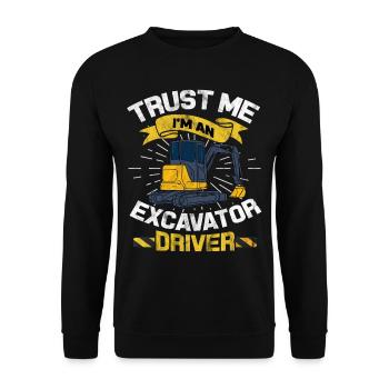 Bagger - Unisex Pullover - Schwarz - Vorne - Alina (178cm) & Michal (187cm)