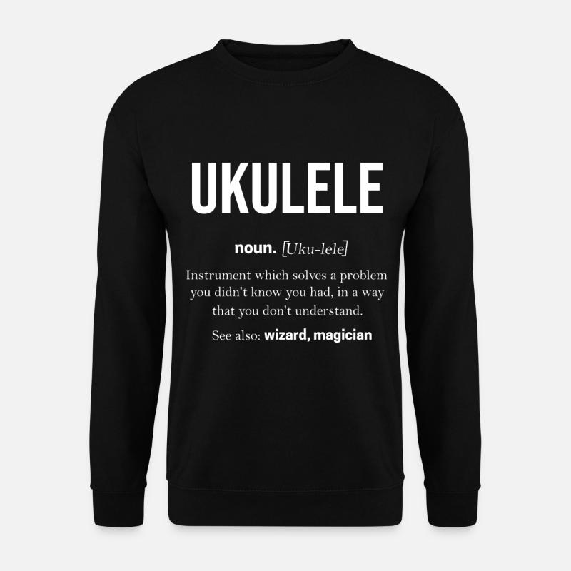 Ukulele - Unisex Pullover - Schwarz
