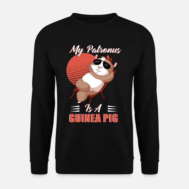 Meerschweinchen, Zauber, Zauberer, Magie - Unisex Pullover - Schwarz
