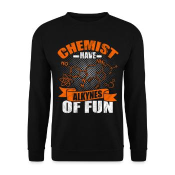 chemistry - Unisex Sweatshirt - black - Front - Alina (178cm) & Michal (187cm)