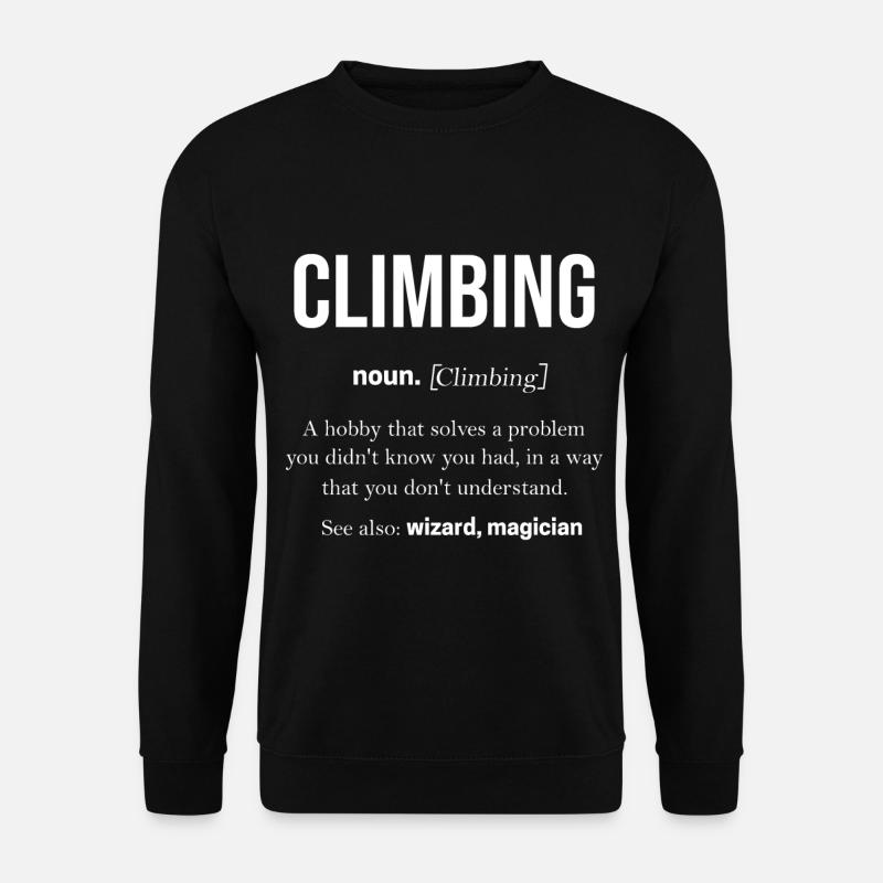 Klettern - Unisex Pullover - Schwarz