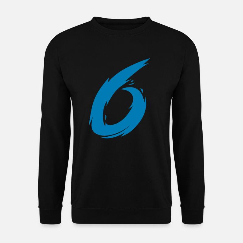 Zahl 6 - Unisex Pullover - Schwarz