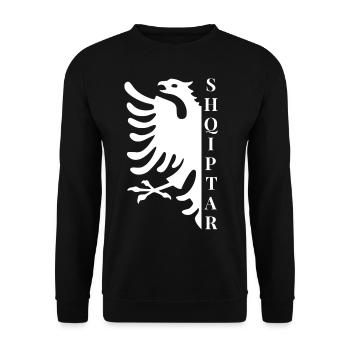 Albania saying Funny Albanian gift - Unisex Sweatshirt - black - Front - Alina (178cm) & Michal (187cm)