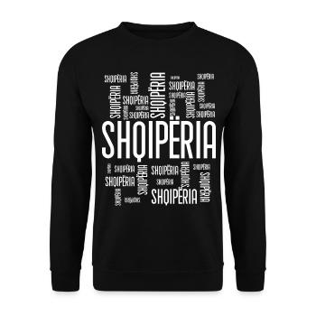 Albania saying Funny Albanian gift - Unisex Sweatshirt - black - Front - Alina (178cm) & Michal (187cm)