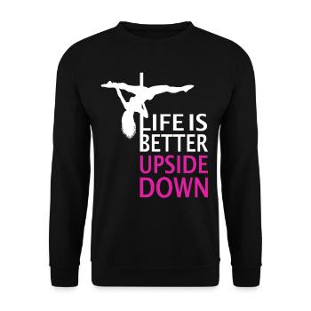 Poledance X-pole poinçons Pole dance cadeau - Sweat-shirt Unisexe - noir - Devant - Alina (178cm) & Michal (187cm)