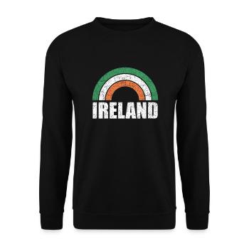 Drapeau de l'Irlande Sunshine Lover Irish Gift - Sweat-shirt Unisexe - noir - Devant - Alina (178cm) & Michal (187cm)