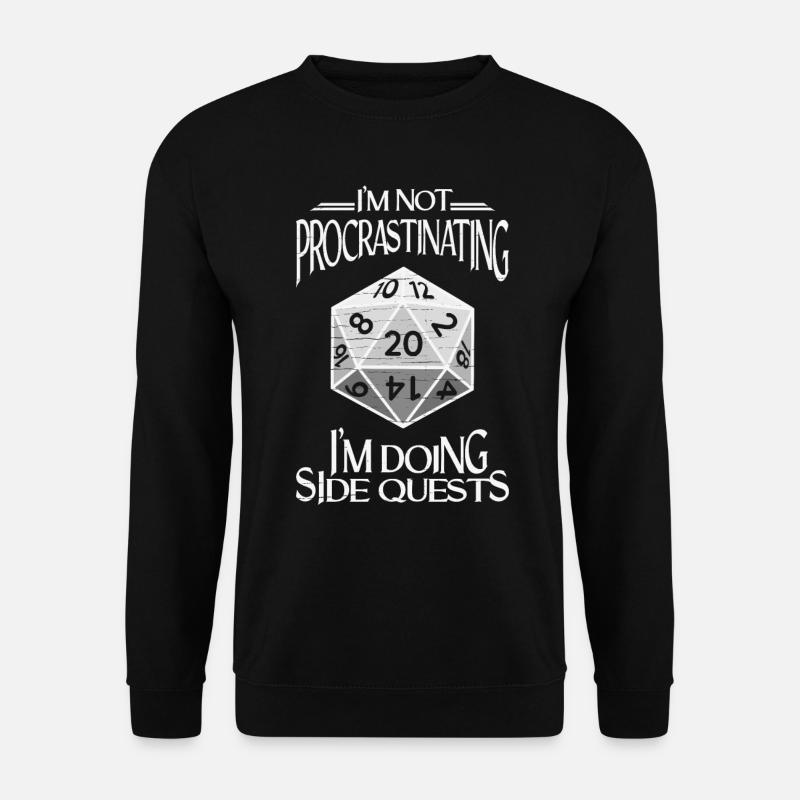 Im Doing Side Quest RPG Rollenspiel Würfel - Unisex Pullover - Schwarz