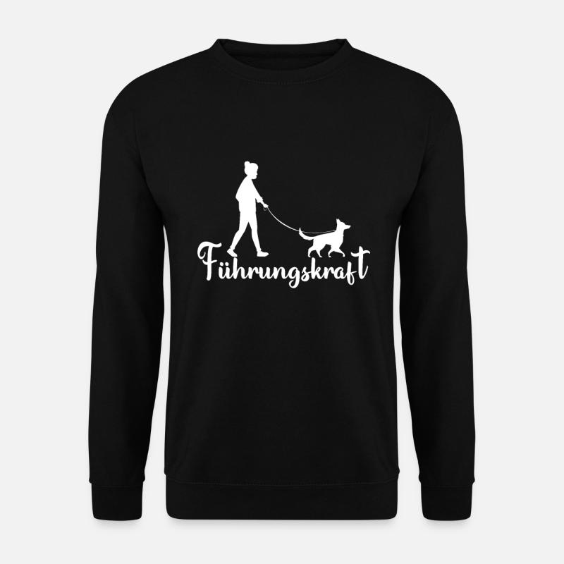 Hundemama mit dem Hund - Unisex Pullover - Schwarz