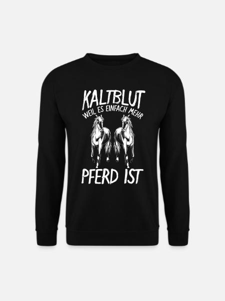 Kaltblut Pferd Kaltblüter Geburtstag Weihnachten - Unisex Pullover - Schwarz