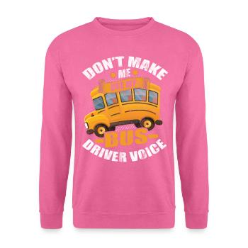 Bus - Unisex Pullover - Pink - Vorne