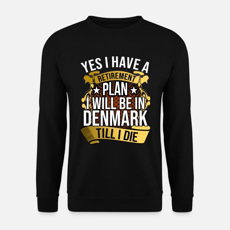 Dänemark - Unisex Pullover - Schwarz