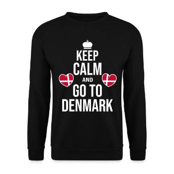 Dänemark Skandinavien Wikinger Nordish Copenhagen - Unisex Pullover - Schwarz - Vorne - Alina (178cm) & Michal (187cm)