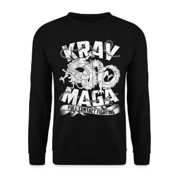 Krav Maga Sport Israel Martial Arts Legion Mêlée - Sweat-shirt Unisexe - noir - Devant - Alina (178cm) & Michal (187cm)