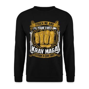 Krav Maga - Sweat-shirt Unisexe - noir - Devant - Alina (178cm) & Michal (187cm)