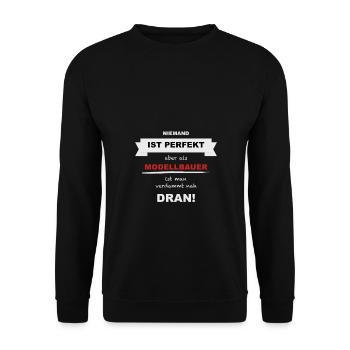 Modellbauer Modellbau Hobbybastler - Unisex Pullover - Schwarz - Vorne - Alina (178cm) & Michal (187cm)