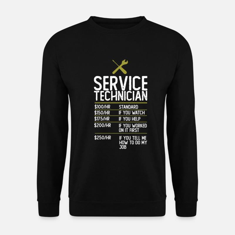 Servicetechniker Geschenk Geschenk Idee - Unisex Pullover - Schwarz