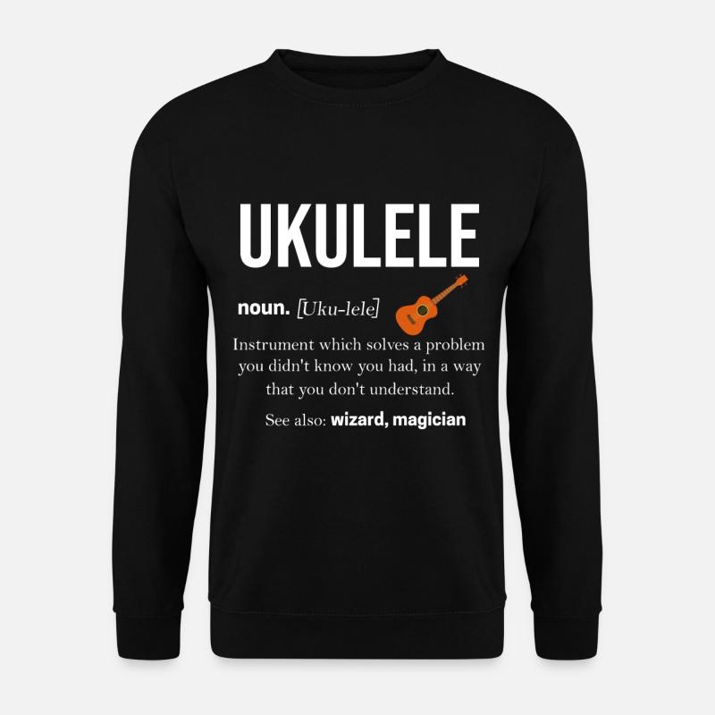 Ukulele - Unisex Pullover - Schwarz
