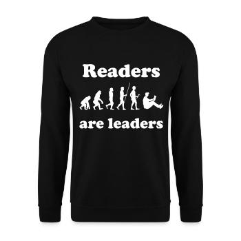 Livres lecture bibliothèque livre cadeau rat de bibliothèque - Sweat-shirt Unisexe - noir - Devant - Alina (178cm) & Michal (187cm)