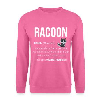 Raccoon - Unisex Sweatshirt - pink - Front