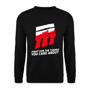 Cadeau féministe féministe féministe - Sweat-shirt Unisexe - noir - Devant - Alina (178cm) & Michal (187cm)