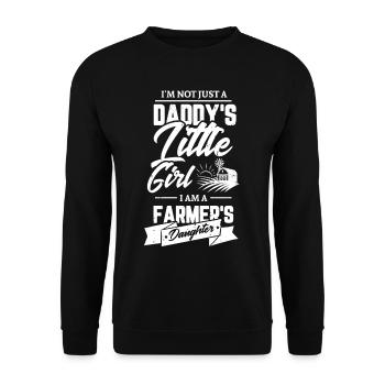 Farming Design for a Farmer - Unisex Sweatshirt - black - Front - Alina (178cm) & Michal (187cm)