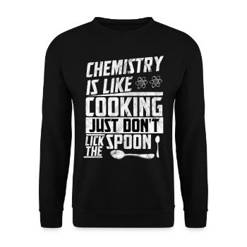 chemistry - Unisex Sweatshirt - black - Front - Alina (178cm) & Michal (187cm)
