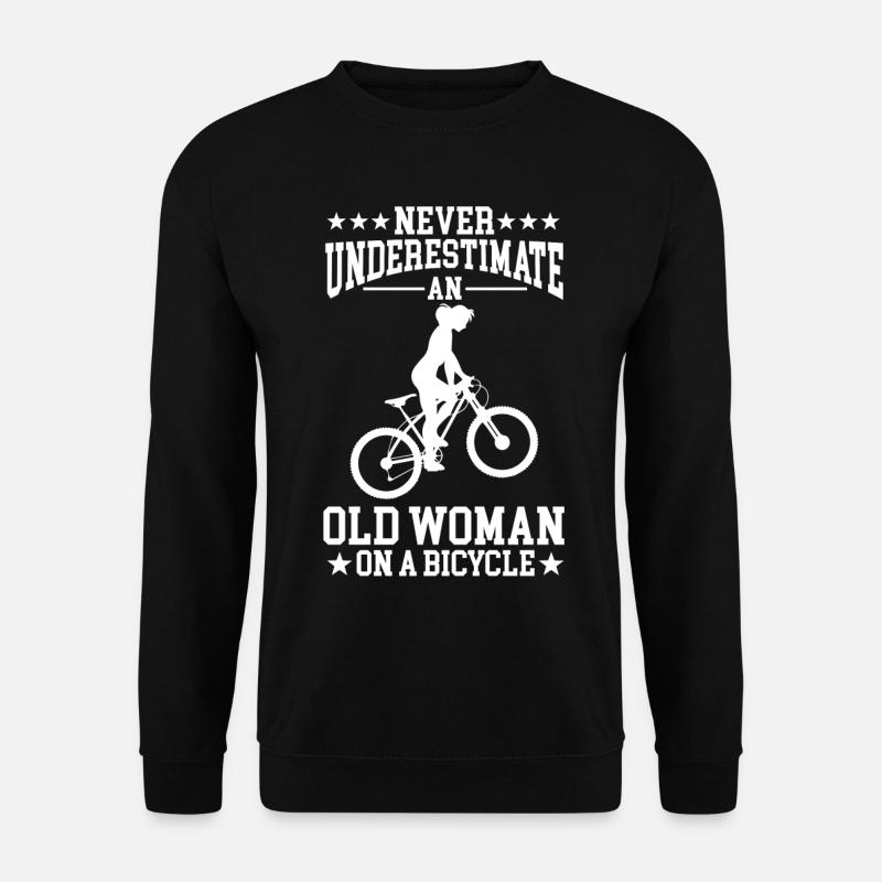 Fahrrad Oma Radfahren Großmutter Fahrrad Muttertag - Unisex Pullover - Schwarz