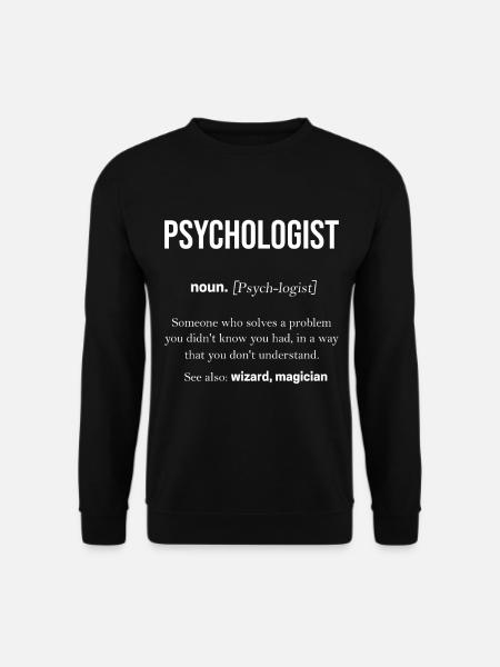 Psychologue thérapeute cerveau psyché Freud - Sweat-shirt Unisexe - noir