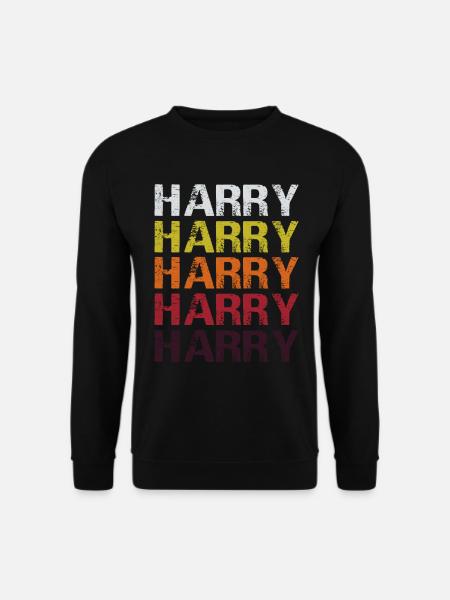 Harry Harry Muster Harry Schriftzug - Unisex Pullover - Schwarz