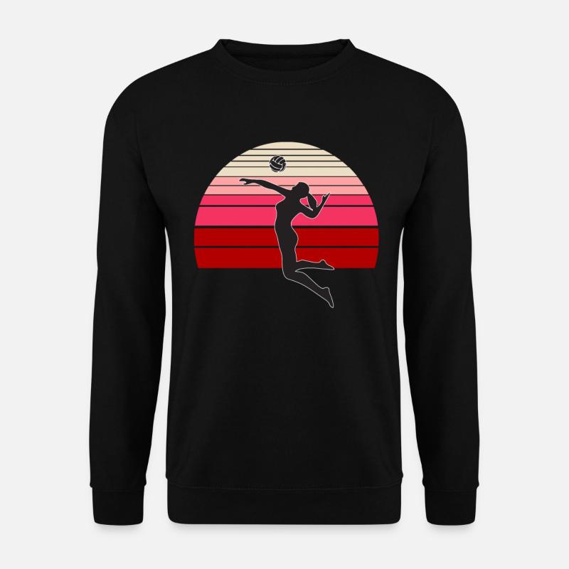 Volleyball vintage - Unisex Pullover - Schwarz