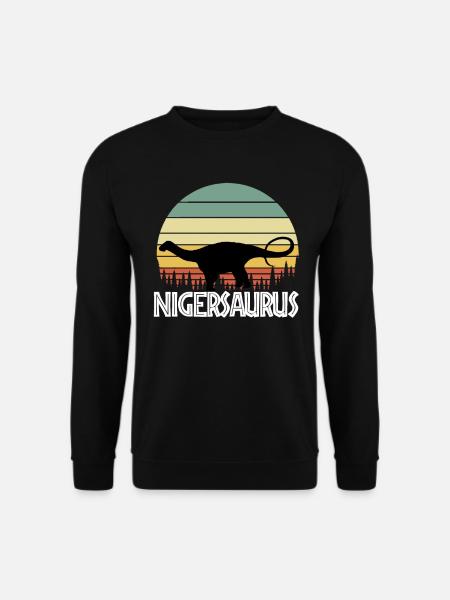 nigersaurus. Gift for dinosaur lover - Unisex Pullover - Schwarz