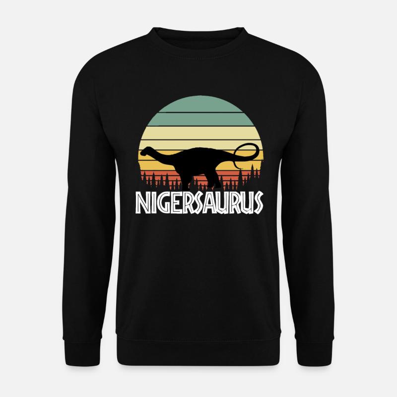 nigersaurus. Gift for dinosaur lover - Unisex Pullover - Schwarz
