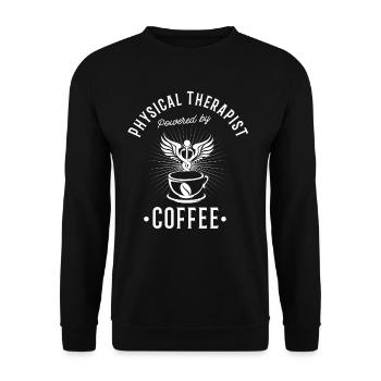 Massage Physio Physiotherapy Gift - Unisex Sweatshirt - black - Front - Alina (178cm) & Michal (187cm)