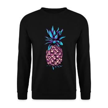 pineapple - Unisex Sweatshirt - black - Front - Alina (178cm) & Michal (187cm)